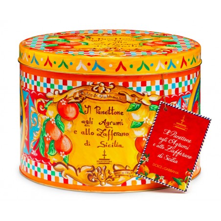 Panettone agli agrumi e Zafferano di Sicilia D&G Fiasconaro